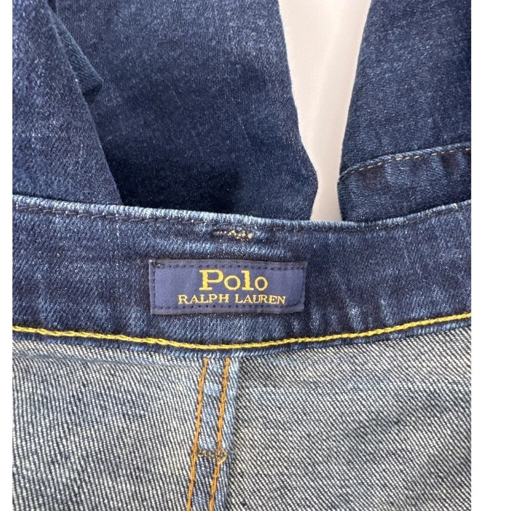 Polo Ralph Lauren Jeans Mens‎ 42x34 Blue Hampton Relaxed Straight Denim Pants